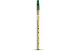 Waltons Brass Mellow Whistle - Key of D - For Beginners, Intermediates, & Experts - Authentic Irish Instruments - Made of Mat