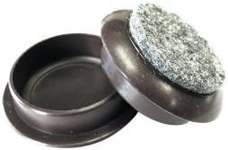 Felt Gard Castor Cups Brown, 60mm x 4