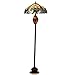Chloe Lighting CH18780VA18-DF3 Liaison Tiffany-Style Victorian 3-Light Double Lit Floor Lamp with 18