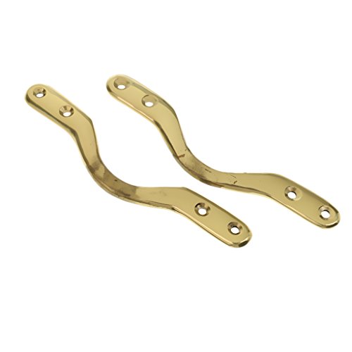 MagiDeal 6 Pieces Solid Brass Pool Snooker Billiard Table Pocket Brackets