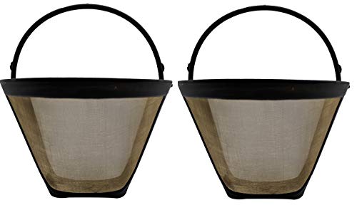 Blendin Reusable #4 Cone Style Gold Stainless Steel Mesh Coffee Filter, Compatible with Cuisinart GT Blendin Reusable #4 Cone Style Gold Stainless Steel Mesh Coffee Filter, Compatible with Cuisinart GT