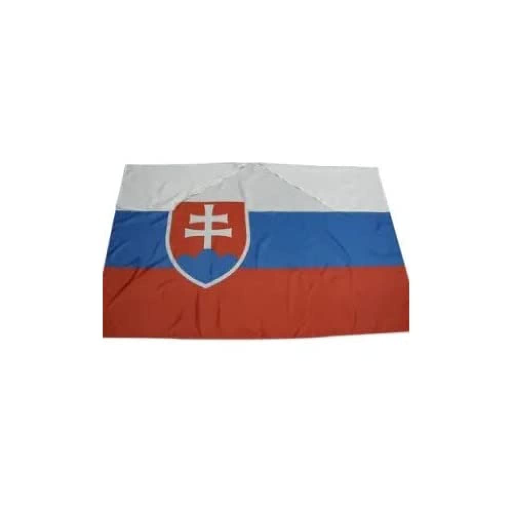 AZ FLAG - Slovakia Body Flag - 3x5 Ft - Slovak Cap Flag - 100% Polyester with Inegrated Sleeves and Hood - Vivid Colors - 3' x 5' Feet - 150x90 Cm — image 1