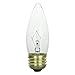 Pack of 12 60 Watt ETC Clear Medium Base (E26) Straight Torpedo Tip 120V Incandescent Chandelier Light Bulbs