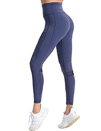 Pantalones de yoga para dama, de cintura alta, para tobillo, moto, leggings, entrenamiento, medias