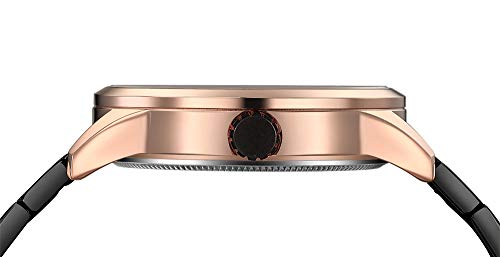 CURREN Reloj de pulsera para hombre de cuarzo, con calendario, indicador de tiempo, acero inoxidable - Imagen 3