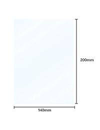 CHPOWER FEP   Lámina de película de alta resistencia a la transmisión para impresora UV 3D Wanhao D7 DLP Photon LCD SLA Resina, 7.874 x 5.512 in de grosor, 0.006 in, paquete de 5