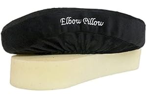 HVM Elbow Pillows - Office Chair Arm Covers with Jumbo Memory Foam, Elbow Arm Rest Pillow for Computer Chairs, Desk Chair Arm Pads for Elbow Cushion Relief, Elbow Rest with Adjustable Straps, Set of 2