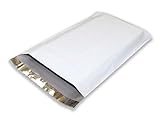 100 Pack of White Poly Mailers 11 x 13 x 4. Gusseted Poly Mailers. Poly shipping bags for clothes. White shipping polymailers. Plastic mailing bags. Packaging & packing. Waterproof. Tamper resistant.