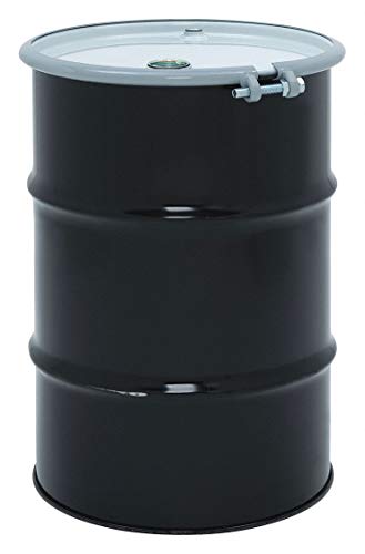 Transport Drum, Open Head, 30 gal., Black