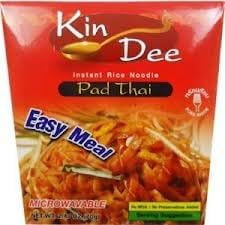 Pad Thai Instant Rice Noodle Quick Meal Kin Dee Thai Brand 2.47oz. ( Pack of 6 )