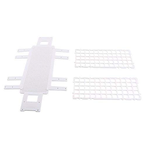 Plastic Test Tube Rack - Clear Test Tube Set,3 Layers Lab Test Tube Rack Holder for 16mm Tubes,60 Holes (1Pc)
