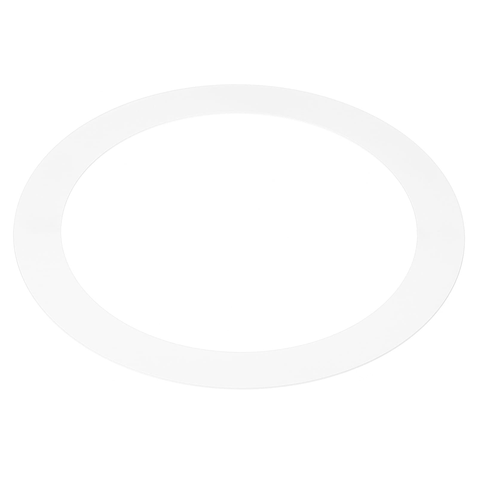 PATIKIL 5.9" ID 7.5" OD Light Trim Ring, White Goof Ring Matte Circular Light Cover Lighting Fixture for Ceiling Wall Recessed Can Downlights