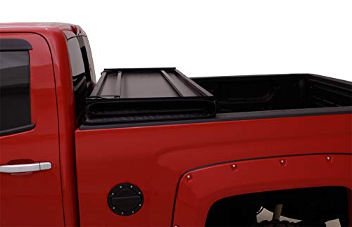 Lund Hard Tri-Fold Hard Folding Truck Bed Tonneau Cover | 969355 | Fits 2009 - 2014 Ford F-150 5' 7" Bed (67")