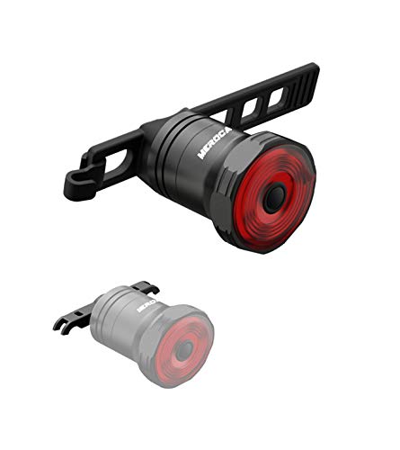 Super One Intelligent Waterproof USB Bike LED Tail Light with Saddle + Post Mount