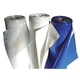 60' x 100' 10 Mil Husky Brand Shrink Wrap - White