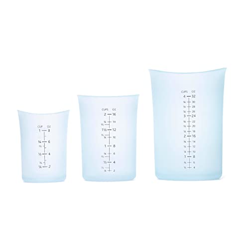 iSi Clear Silicone Measuring Cup Set of 3