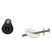 Ioffersuper 2x toilet seat hinges blind hole fixings expanding rubber top fix nuts screws 3C