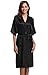 Aibrou Women's Kimono Robe Dressing Gown Long Classic Satin Wedding Nightwear