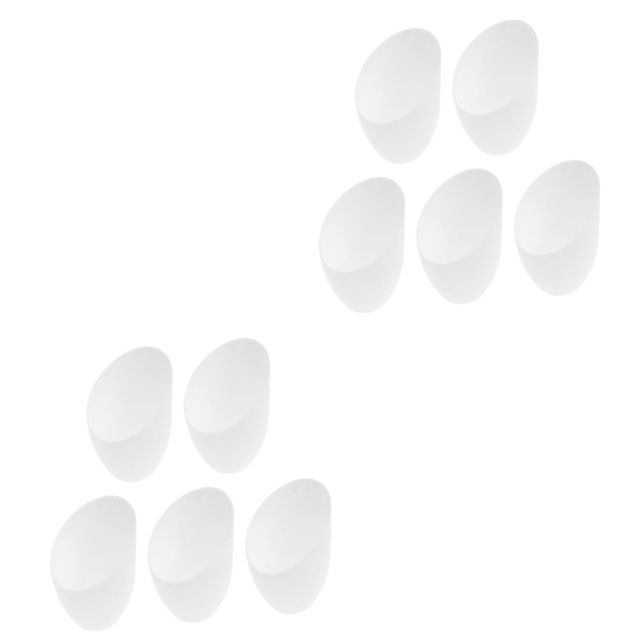 ABOOFAN 10 Pcs Angled Horseshoe Lampshade Mini Light Bulbs Lamp Shades for Hanging Lamp Hanging Light Fixtures Black Decor Ceiling Lights Acrylic Table Creative Accessories White Pp Bevel
