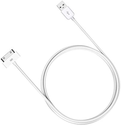 iPhone 4s Charger, High Speed 6 Feet USB Charger Cable Cord for iPhone 4/4s, iPhone 3G/3GS, iPad 1/2/3, iPod (iphone 4s 6ft cable White)