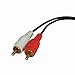 Yovus 50 ft Foot Dual 2 RCA Audio Cable for Stereo CD DVD Amplifier Mixer DJ PA