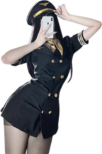 Amazon.com: Music Legs Mile High Club Stewardess Adult Costume (S