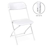 Best Choice Products Set of 5 Portable Stackable Plastic Folding Chairs