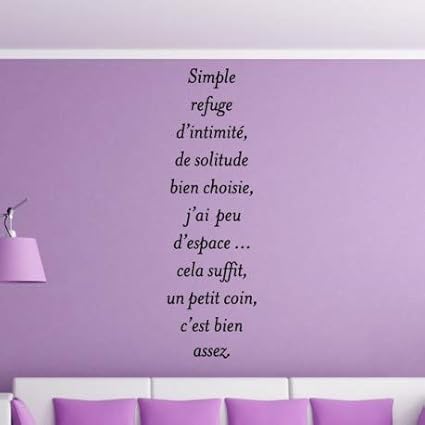 Makrea Citation Simple Refuge D Intimite De Solitude Bien Choisie Sur La Hauteur Amazon Fr Cuisine Maison
