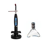 Black Dental Wireless Cordless LED Curing Light Cure Lamp New 1500mw For Dentist(Dental-L-Black)