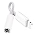 Labobbon 3.5mm Headphone Jack Adapter, Connector for iPhone Xs/ Xs Max/ XR/ iPhone 8/8 Plus/X (10) / 7/ 7 Plus, iPad and More, Music Control & Calling Function Supported - White