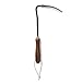 Barebones Square Hand Hoe - Garden Hoe for Weeding with a Long Handle - Japanese Gardening Tool, Sickle Garden Tool (Black/Walnut)