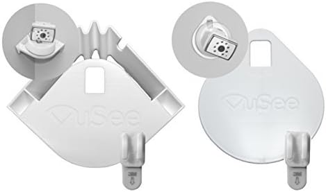 VuSee Bundle-- The Universal Baby Monitor Shelf (with both Corner and Flat) - Compatible with Most Baby Monitors - Damage Free Installation by Vusee