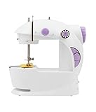 Isabella Mini Multi Functional Electric Plastic Sewing Machine With Accessories (White)