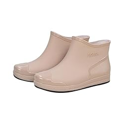 Women's Fashion Rain Boots Warm Water Proof Rubber