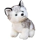 zxmbeddings 7" Husky Stuffed Animal Cute Husky Dog Puppy Plush Toy Kids Gift