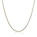 Amazon Collection 18k Yellow Gold Diamond-Cut Wheat Chain Necklace, 18