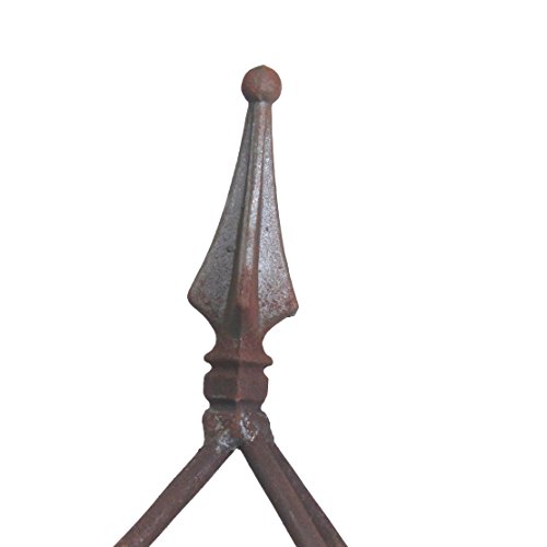 Rost Obelisk, quadratisch, Rankgerüst 180 cm hoch – Bild 4