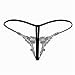 Women Sexy Panties Y-Back G-String (Black, One size)