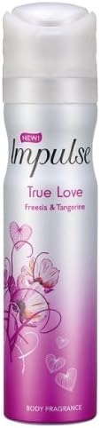 Impulse True Love Freesia Tangerine Body Fragrance 6 x 75ml