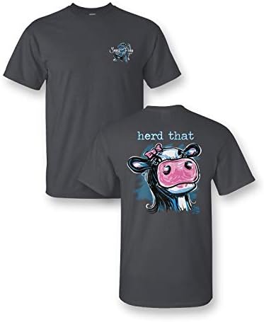 Sassy Frass Herd That Cow T-Shirt (Large) Charcoal