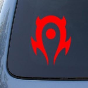 (2x) 7" WORLD OF WARCRAFT HORDE Sticker Vinyl Decals Die Cut Logo