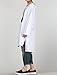 Mordenmiss Women's Fashion Asymmetrical Side Slit T Shirt Dress L White