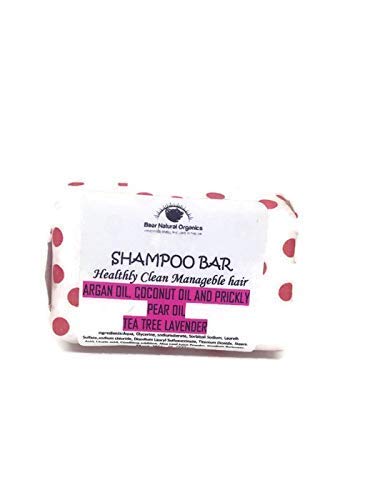 BearNaturalOrganics | All Natural Eco-Friendly Solid Shampoo Bar for Normal-Dry or Frizzy Hair, Frizz or Clurly & All hair types With Argan Oil, Coconut Oil and Prickly Pear Oil 2.20oz Chemical free - Thumbnail 3