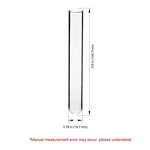 ULAB Scientific Glass Test Tubes, Vol.20ml, 20x150mm, Borosilicate Glass, Pack of 10, UTT1002