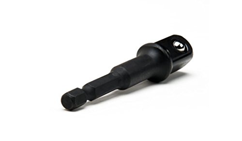 3 PC Impact Grade Socket Adapter/Extension Set Bit Set for Drills-Hex Shank Fits All Drills Turns any Power Drill into High Speed Nut Driver.3 Sizes, 1/4”, 3/8”, 1/2” (3 PC Value Pack 1/4" 3/8" 1/2")