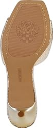 Vince Camuto Women's Faiza Heeled Sandal, Gold, 8