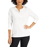 Karen S Long Sleeve Cotton Henley Bright White L