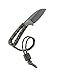 CRKT Ruger EDC Cordite Fixed Blade Knife with Sheath: Compact Outdoor Knife, Neck or Belt Carry, Paracord Wrapped Handle, Nylon Sheath R1301K