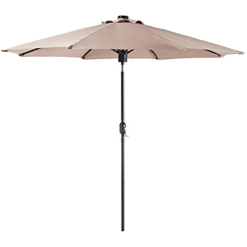 9Foot Umbrella With Bluetooth Speaker LED Lights Patio Umbrellas Garden & eBay