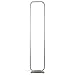 Brightech Contour LED Floor Lamp - Adjustable Pivot Point 16 Watt Industrial Grade LED Light Fixture Glowing with 700 Lumens - Easy Foot Controlled Dimmer Switch with 3 Brightness Settings - Silver